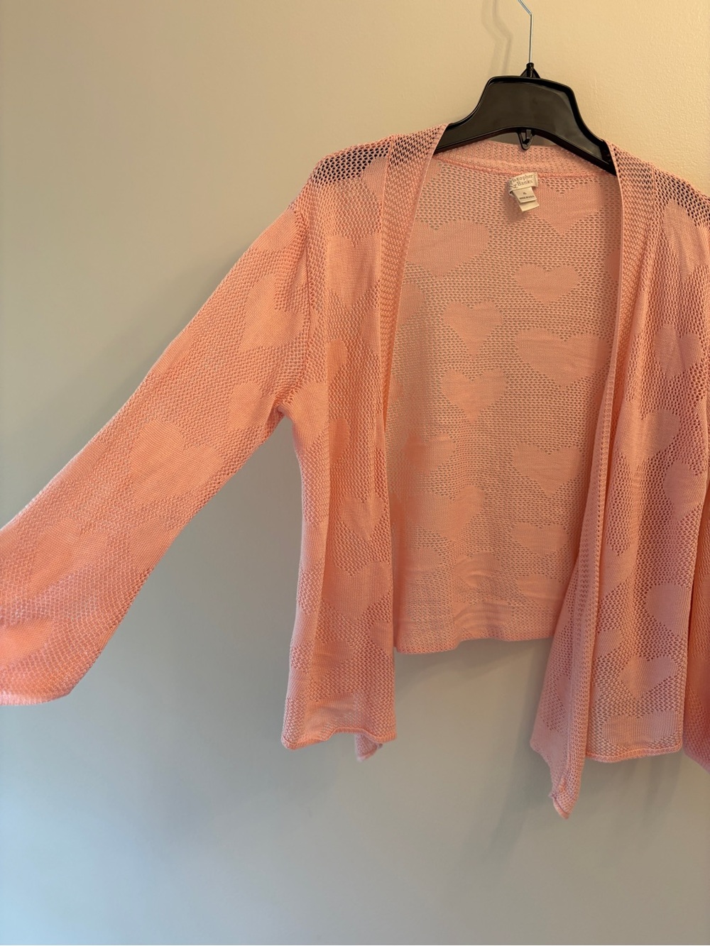 Christopher Banks | Light Pink Heart Pattern Knit Cardigan
